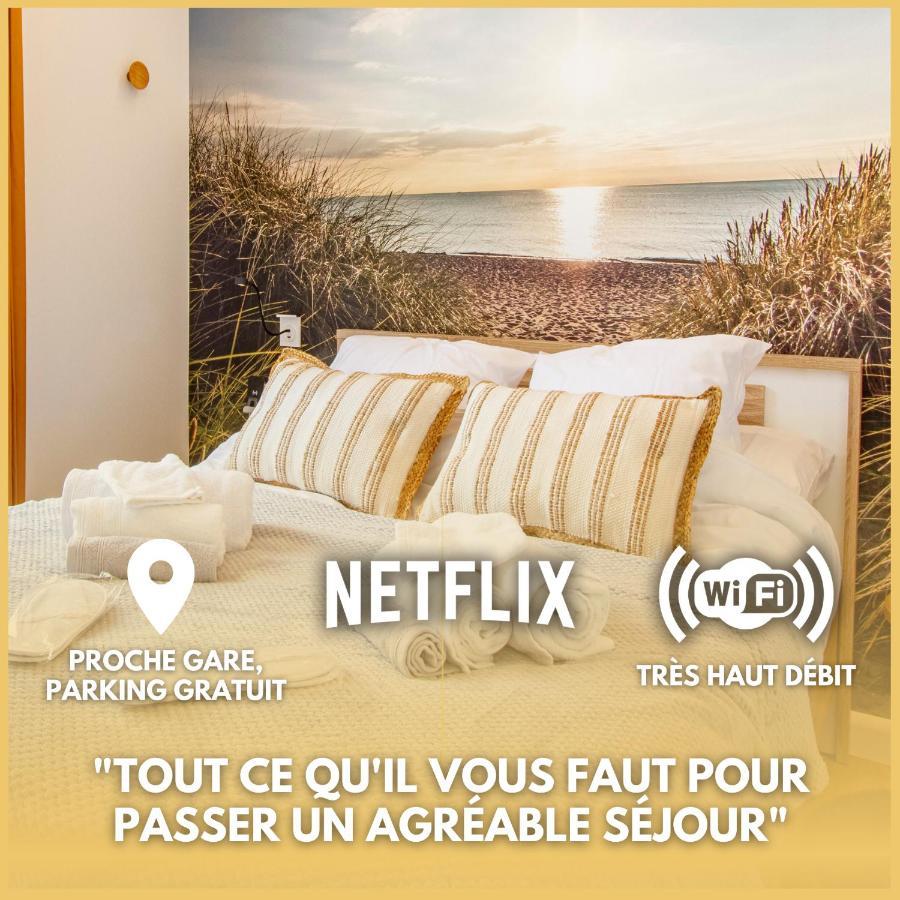 Soleil D'Ete - Netflix & Wifi - Balcon - Parking Gratuit - Check-In 24H24 - Emplacement Velos - Goodmarning 香槟沙隆 外观 照片